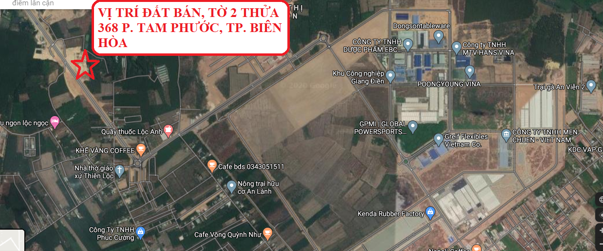 Bán 1.8 sào đất vị trí đẹp, mặt tiền đường lớn ở Thành phố Biên Hòa. Giá đầu tư